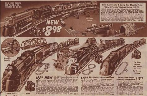 , featuring their product line of O gauge<b> trains</b> and accessories. . Marx train catalog